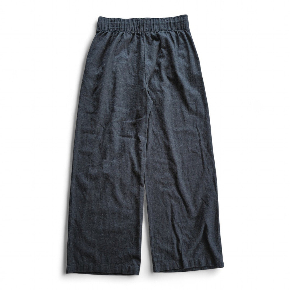 Abercrombie & Fitch Black Wide Leg Linen Pants - Picture 4 of 8